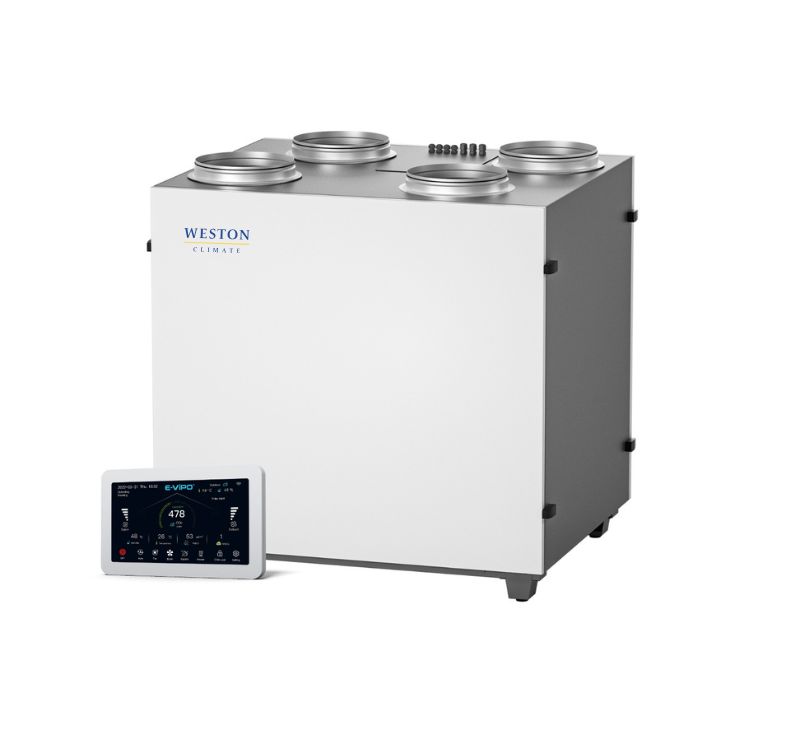 Urządzenie wentylacyjne Weston Climate CT Prime 600–800 m³/h z odzyskiem ciepła