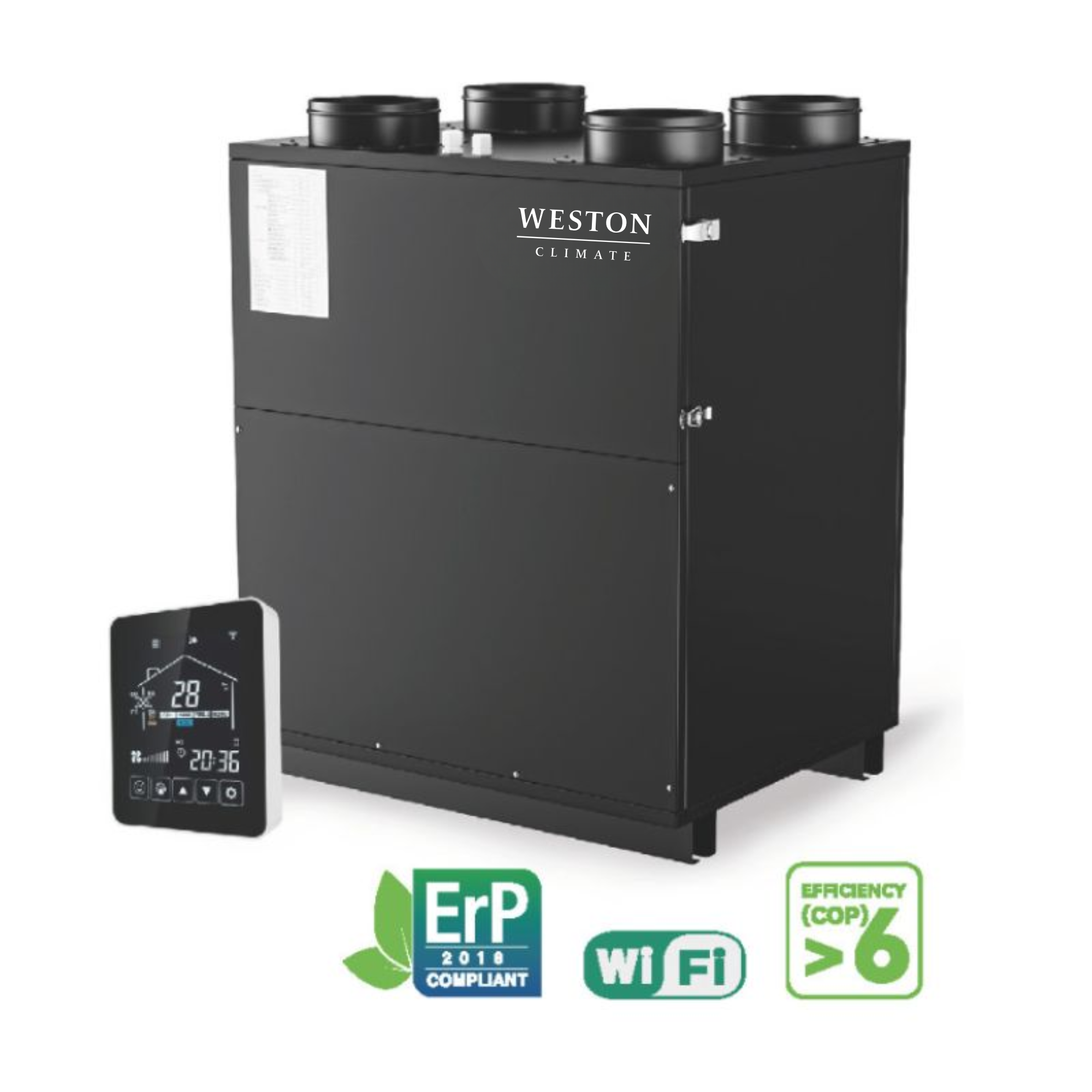 Urządzenie wentylacyjne z pompą ciepła Weston Climate HCVENT 350-950 m³/h-01