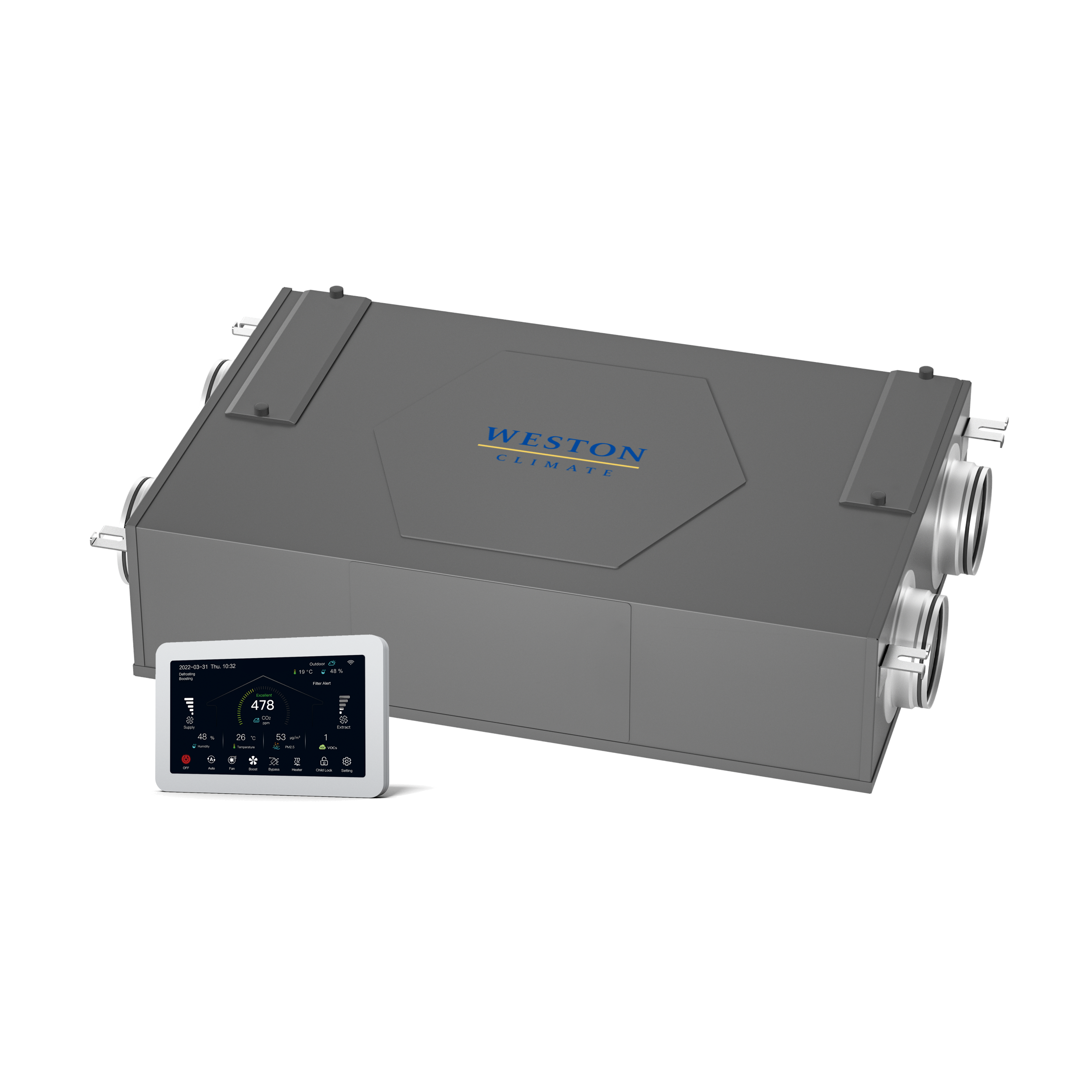 Urządzenie wentylacyjne z odzyskiem ciepła serii Flex 100-180m3